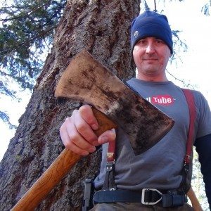 Wranglerstar Cody Crone with axe