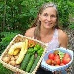 Marjory Wildcraft with veggies